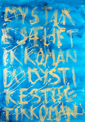 toile libre bleu turquoise artiste peintre Georges Autard